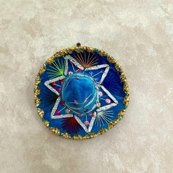 Vintage Handmade Mexican Sombrero - 6” Diameter - MINT CONDITION - Picture 5 of 5